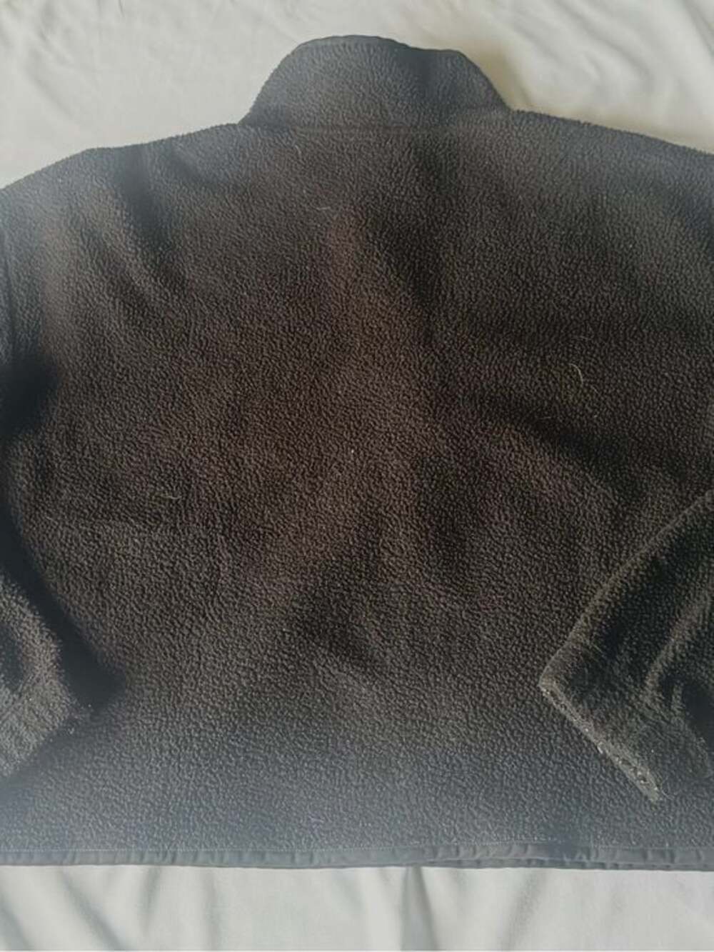 Adidas Cropped Sherpa Fleece Pullover Black Snap Mock Neck — Women's Size Large - Picture 7 of 8